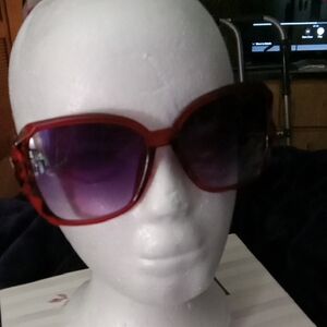 Women's Red Gradient Lens Sunglasses